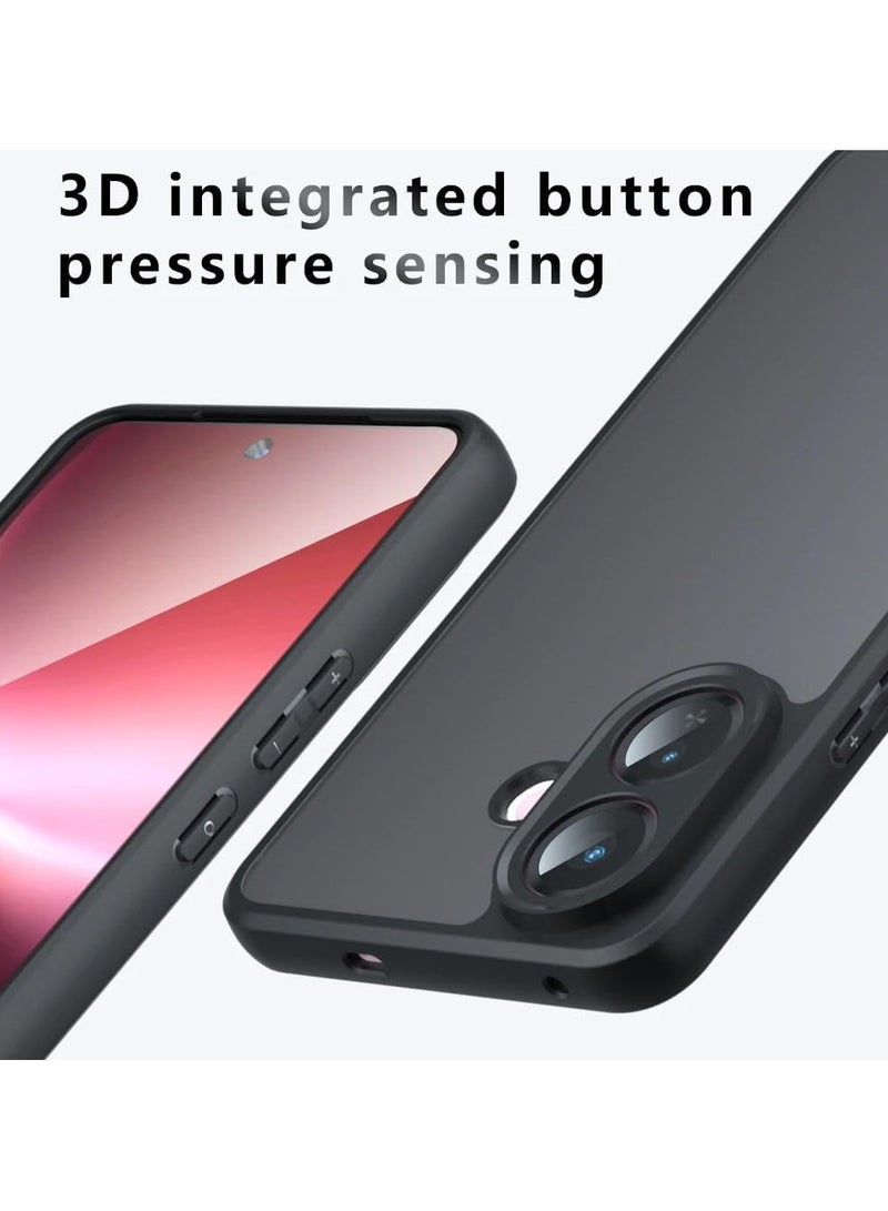 Protective Case Compatible with Vivo V60 Lite Skin-friendly Matte Transparent Case Airbag Protection Anti-Yellowing PC+TPU Shockproof Cover - Image 5