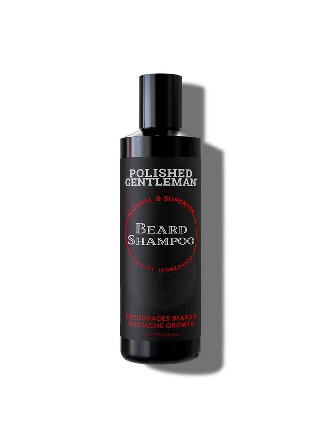 Polished Gentleman Refreshing Beard Shampoo And Face Wash With Peppermint Tea Tree And Argan Oil - For Thicker And Softer Beard (4Oz) - Image 1