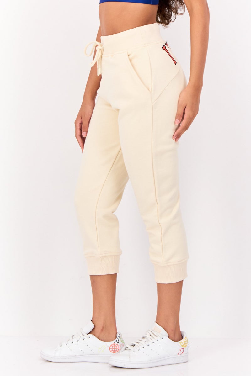 Ivy Park Women Sportswear Fit Outdoor Cropped Sweatpants, Cream  - Image 2
