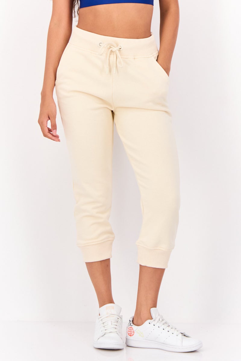 Ivy Park Women Sportswear Fit Outdoor Cropped Sweatpants, Cream  - Image 1