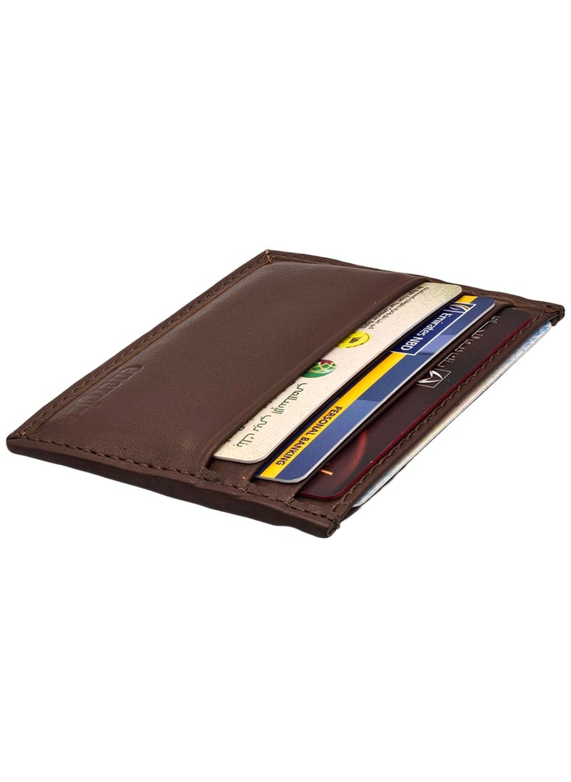 Energize Card Holder Genuine Leather Wallet for Men, Premium Leather Material with Versatile Compartment, Ideal for Traveling & Daily Use, Perfect Gift for Any Occasion  - Image 4