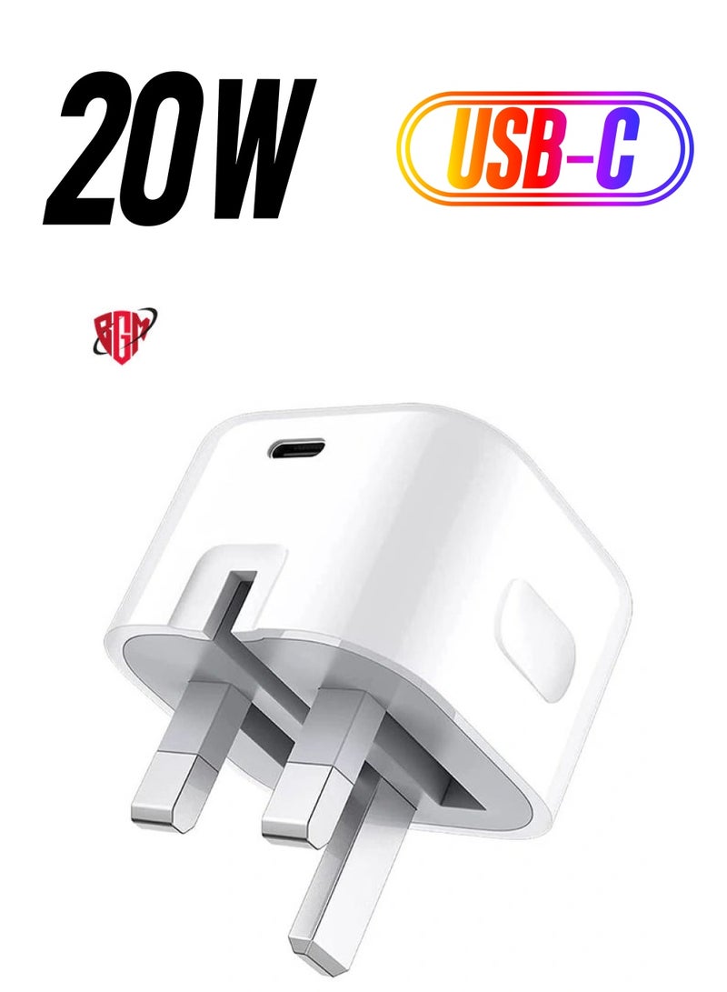 BGM S22 Plus, S22 Ultra, S21 5g, S21 Plus 5g, S21 Ultra 5g, S21 FE 5g, S20 FE Fast PD Charger 20W Type C phone Charger USB C Travel Power Adapter Wall Plug - Image 1