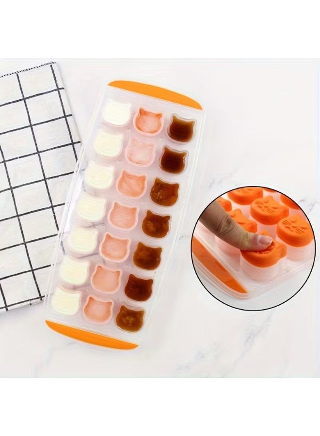 Goolsky 1pc BPA Free Easy Release Ice Cube Tray, Candy, Chocolate Mold, Cat Ice Mold, Dishwasher Safe - Image 3