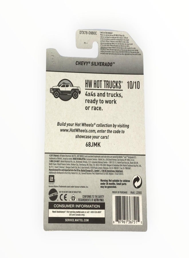 Hot Wheels Chevy Silverado, Hot Trucks 10/10 [white] - Image 2
