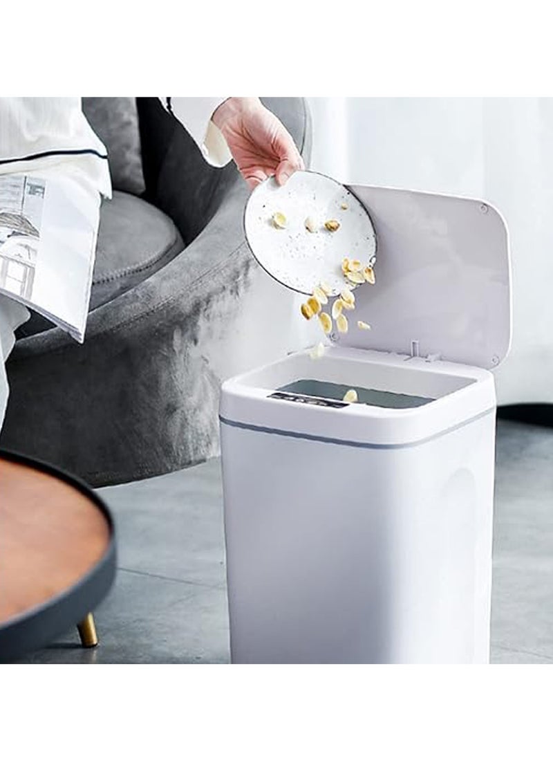 Hihonor Automatic Trash Can | 16 Liter Waste Bin with Lid | Automatic Induction Touch-Free Trash Can Suitable Garbage Container for Kitchen, Home, Office, Living Room, Bedroom  - Image 2