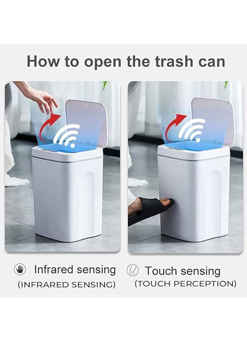 Hihonor Automatic Trash Can | 16 Liter Waste Bin with Lid | Automatic Induction Touch-Free Trash Can Suitable Garbage Container for Kitchen, Home, Office, Living Room, Bedroom  - Image 3