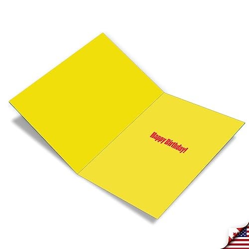 NobleWorks - 1 Happy Birthday Greeting Card Jumbo (8.5 x 11 Inch) - Celebration, Appreciation Stationery for Birthdays - Big Happy Birthday from Us J3900BDG - Image 2