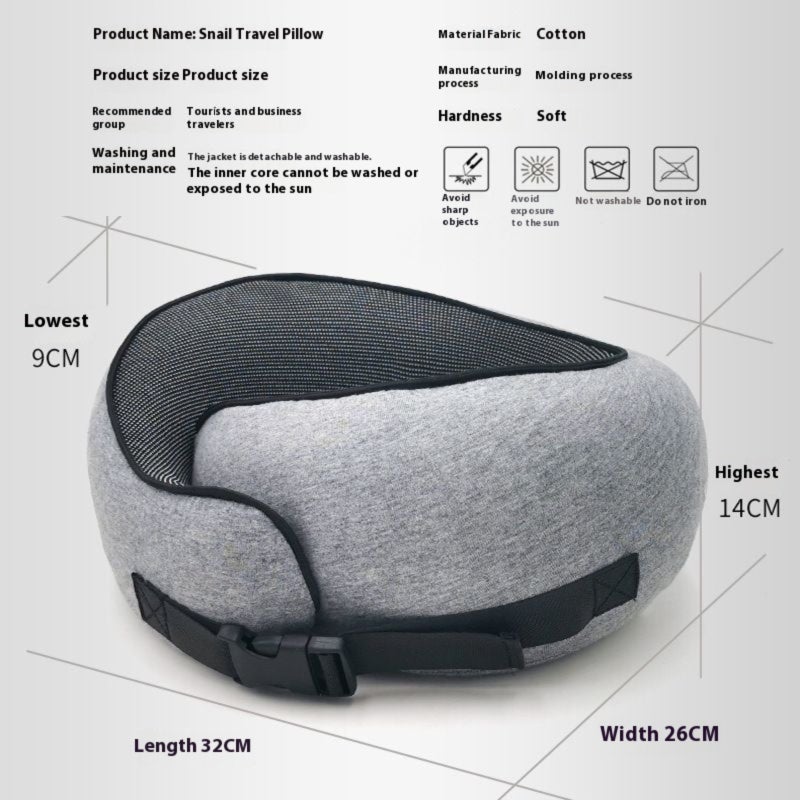 Travel memory cotton neck pillow, can store travel pillow neck pillow - Image 2