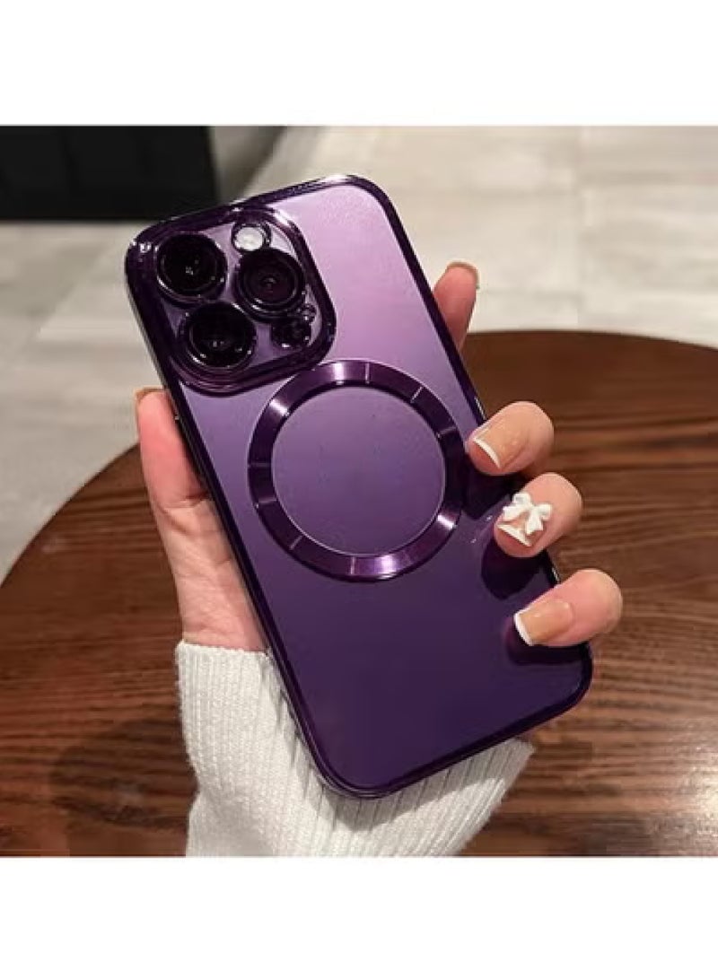 Rock Pow Magnetic Clear for iPhone 15 Pro Case with Full Camera Lens Protection Perfect Match for MagSafe Shock Proof Drop Protection Slim Luxury for Women Girls Men 6.1 inch - Image 5