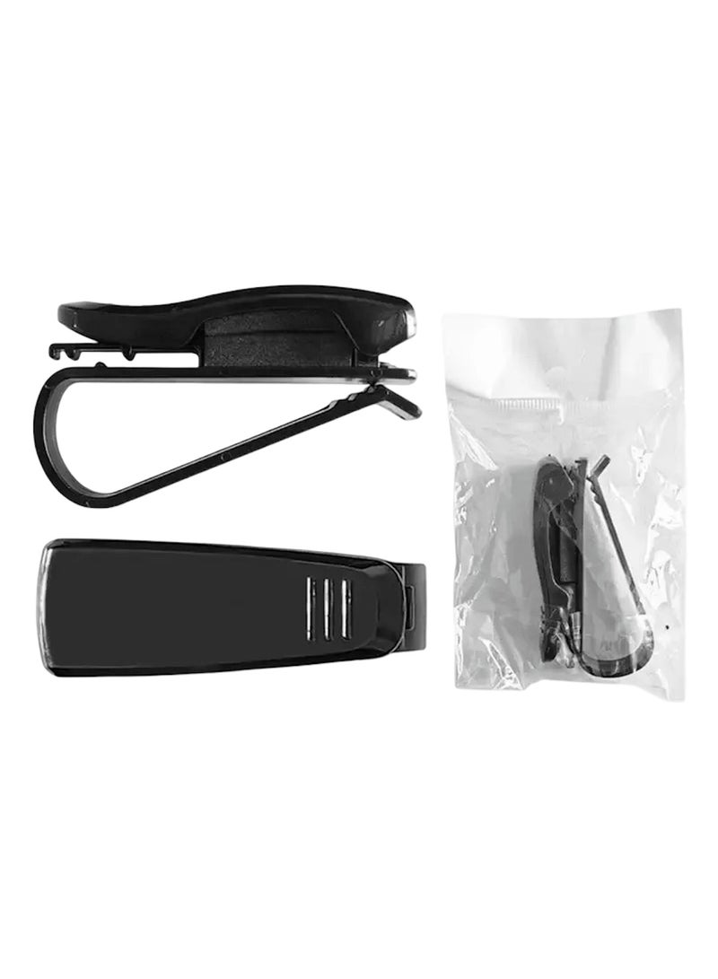 Huitich Multifunctional Car Sunglasses Holder Clip for Sun Visor (6.5 × 2.3 × 3.5 cm)  - Image 1