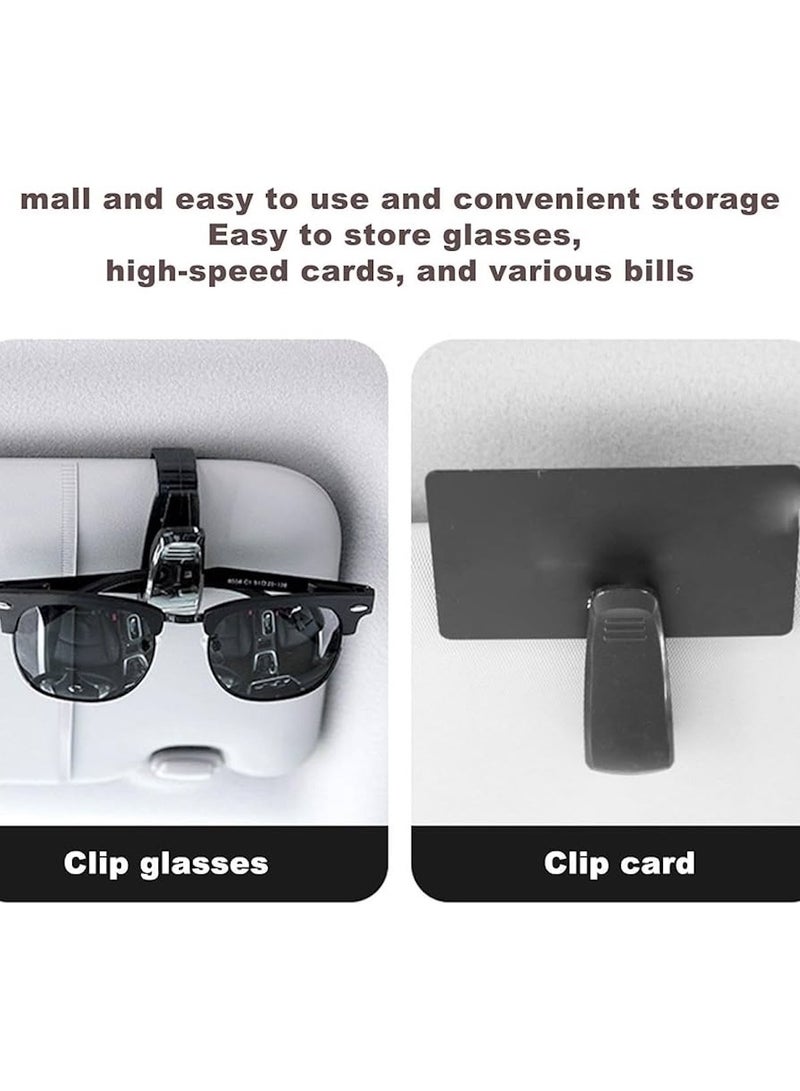Huitich Multifunctional Car Sunglasses Holder Clip for Sun Visor (6.5 × 2.3 × 3.5 cm)  - Image 5