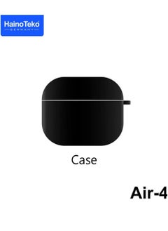 Haino Teko Air4 Wireless Bluetooth Earphone with High Bass Sound Quality and Multifunctional Touch Control – Compatible with Android Phones, Sleek Design, Long Battery Life, Comfortable Fit, Perfect for Music, Calls, and Sports (Black)  - Image 4