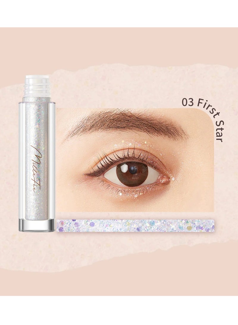 MilleFee MilleFée Stellar Glitter Liner Glitter Moisturizing Eyeliner Teardrop Bag 1.5g- 03 First Star - Image 2