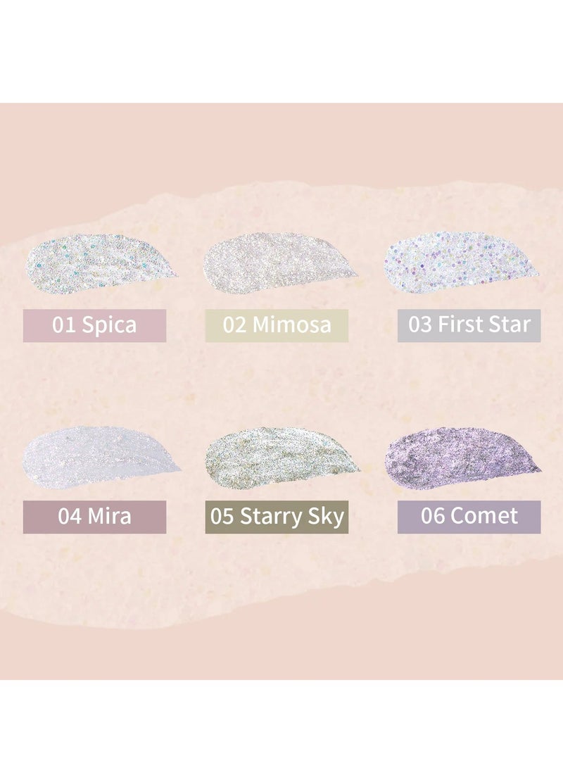 MilleFee MilleFée Stellar Glitter Liner Glitter Moisturizing Eyeliner Teardrop Bag 1.5g- 03 First Star - Image 5