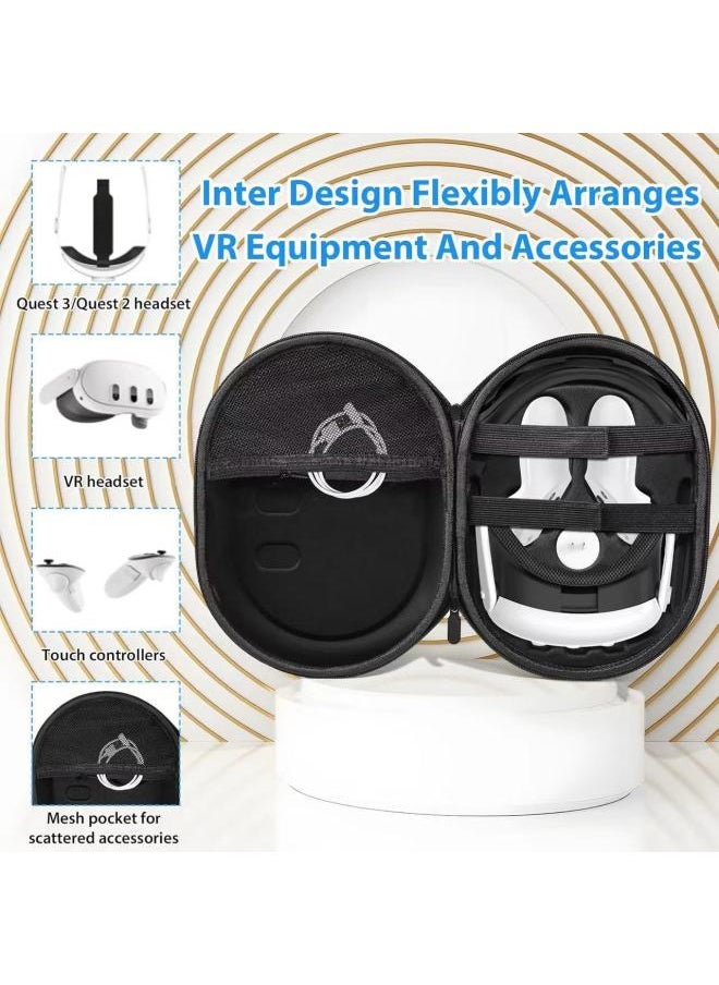 Generic Applicable To Meta Quest 3 Host Storage Bag Eva Drop-resistant Hard Case VR Storage Bag Source Factory-Product Color:Black  - Image 4