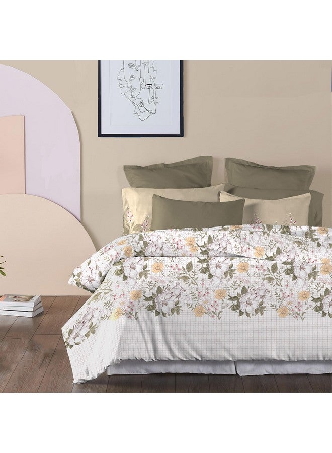 Trident Soft Comfort Bedsheet for Double Bed, 210 TC 100% Cotton Bedsheet, Soft and Breathable, King Size Bedsheet with 2 Pillow Covers - Backyard - Image 2