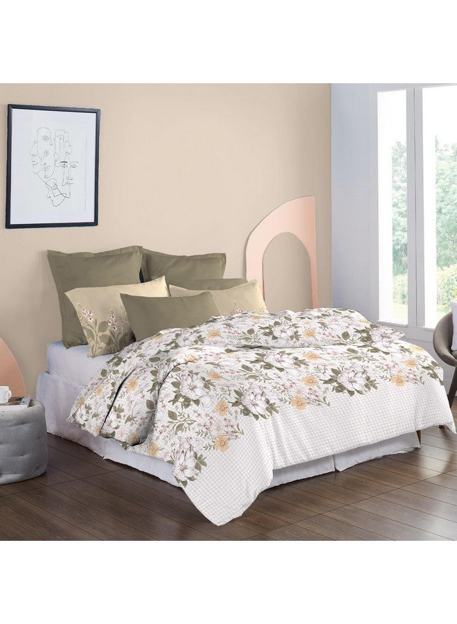 Trident Soft Comfort Bedsheet for Double Bed, 210 TC 100% Cotton Bedsheet, Soft and Breathable, King Size Bedsheet with 2 Pillow Covers - Backyard - Image 1