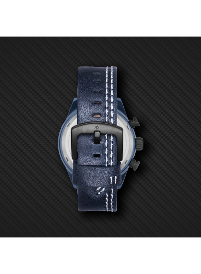 KENNETH SCOTT Men's PU Chronograph Watch K25107-LLLB - 44 mm  - Image 5