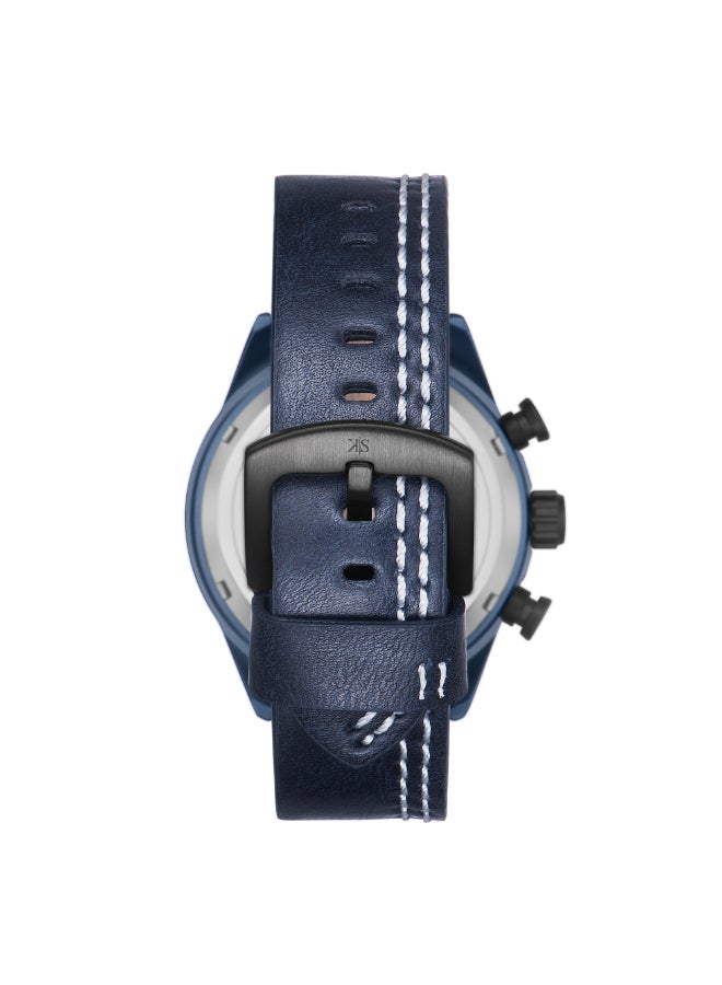 KENNETH SCOTT Men's PU Chronograph Watch K25107-LLLB - 44 mm  - Image 3