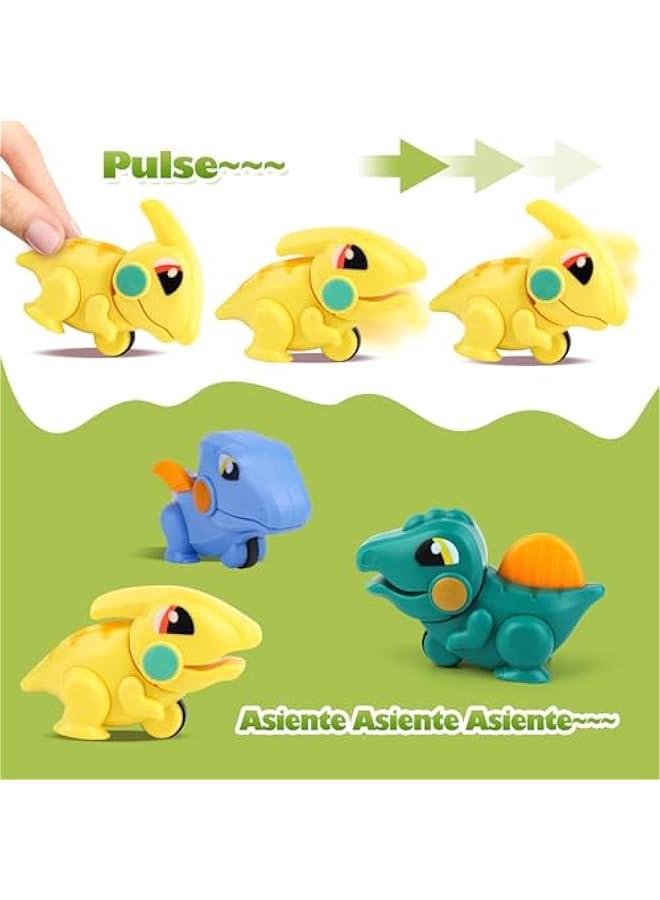 DAYWELL 9 Mini Dinosaur Toy, Pocket Dinosaur Toys, Interactive Dinosaur Toys for Boys Girls, Gifts for Birthday Children's Day - Image 4