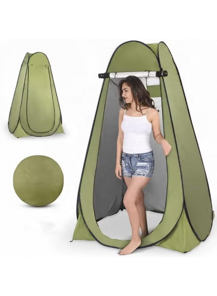 Raxoom Shower Changing Tent, Portable Outdoor Camp Toilet, Pop-up Room Privacy Shelter, Outdoor Privacy Tent with Carrying Bag, Changing Room for Women Men (Green) - Image 4