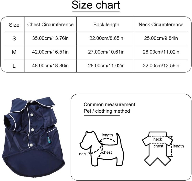 بالاكو بيجامات كلب بالاكو، ملابس كلاب صغيرة، ملابس نوم داخلية خفيفة الوزن، زي كلاب صغيرة مريح وسهل الارتداء للاستخدام اليومي والمناسبات الخاصة - Image 3