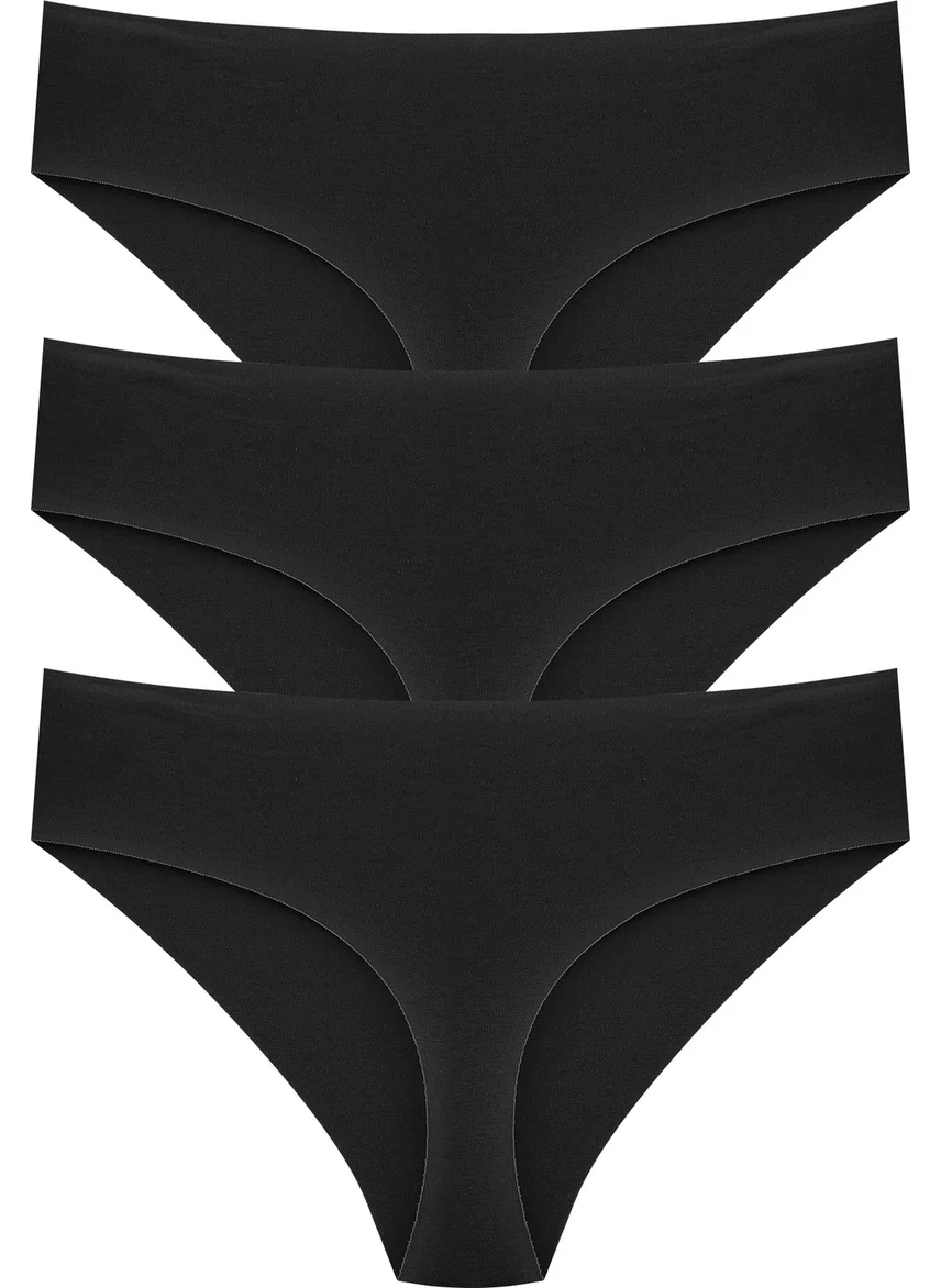 Papatya Daisy 100% Cotton Laser Cut High Waist Briefs 3-Pack