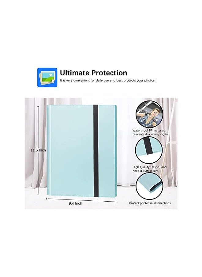 SYOSI Pockets Photo Album for  Instax Mini Camera, for Polaroid Camera, for  Instax Mini 11 90 70 9 8+ 8 LiPlay Instant Camera, for Polaroid Snap SnapTouch PIC-300 Z2300 Camera (Blue)  - Image 3