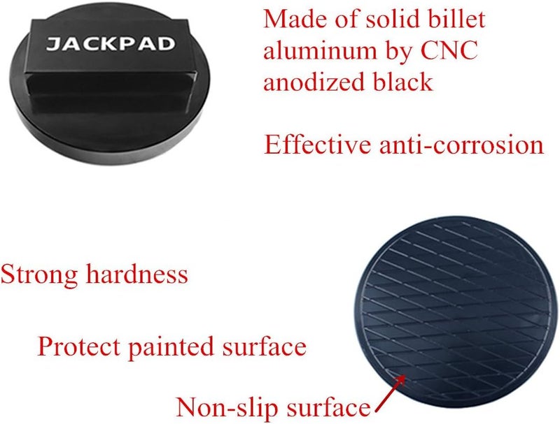 imUfer Jack Pad Adapter Anodized Black Replacement for B-MW 135 335 535 E82 E88 E46 E90 E91 E92 E93 E38 E39 E60 E61 E63 E64 E65 E66 E70 E71 E89 X5 X6 X3 1M M3 M5 M6 F01 F02 F30 F10,Mini (3 pcs) - Image 3