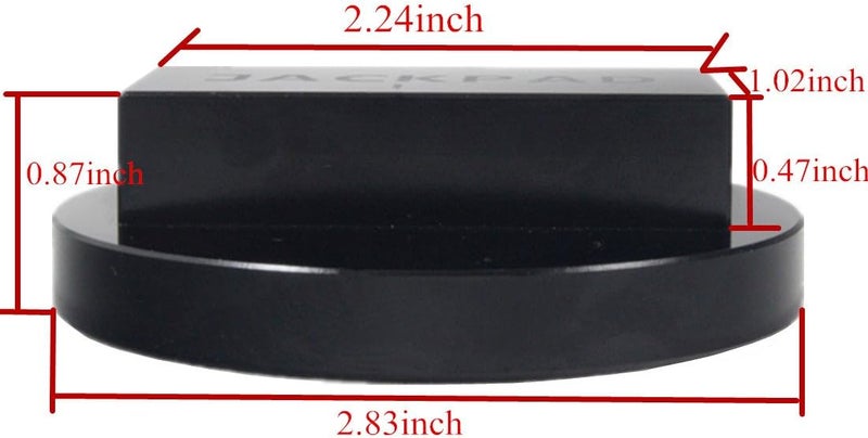 imUfer Jack Pad Adapter Anodized Black Replacement for B-MW 135 335 535 E82 E88 E46 E90 E91 E92 E93 E38 E39 E60 E61 E63 E64 E65 E66 E70 E71 E89 X5 X6 X3 1M M3 M5 M6 F01 F02 F30 F10,Mini (3 pcs) - Image 2