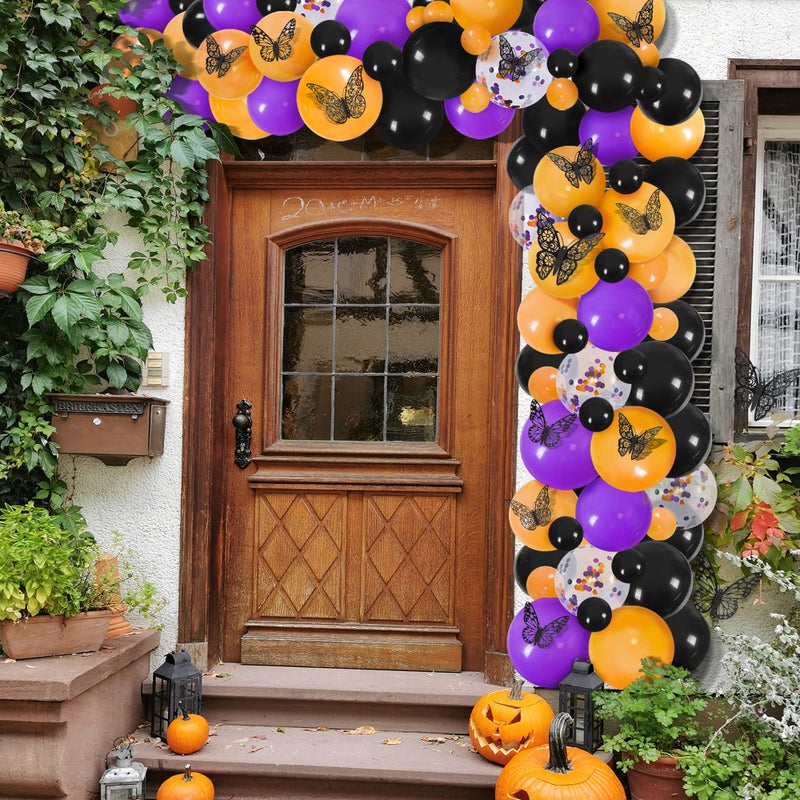 SAOROPEB 3D Butterfly Wall Stickers, 72Pcs 3 Sizes 3 Styles, Removable Metallic Wall Decals Fridge Sticker Room Mural Decoration for Kids Bedroom Nursery Classroom Party Wedding Decor DIY Gift (Black) - Image 3