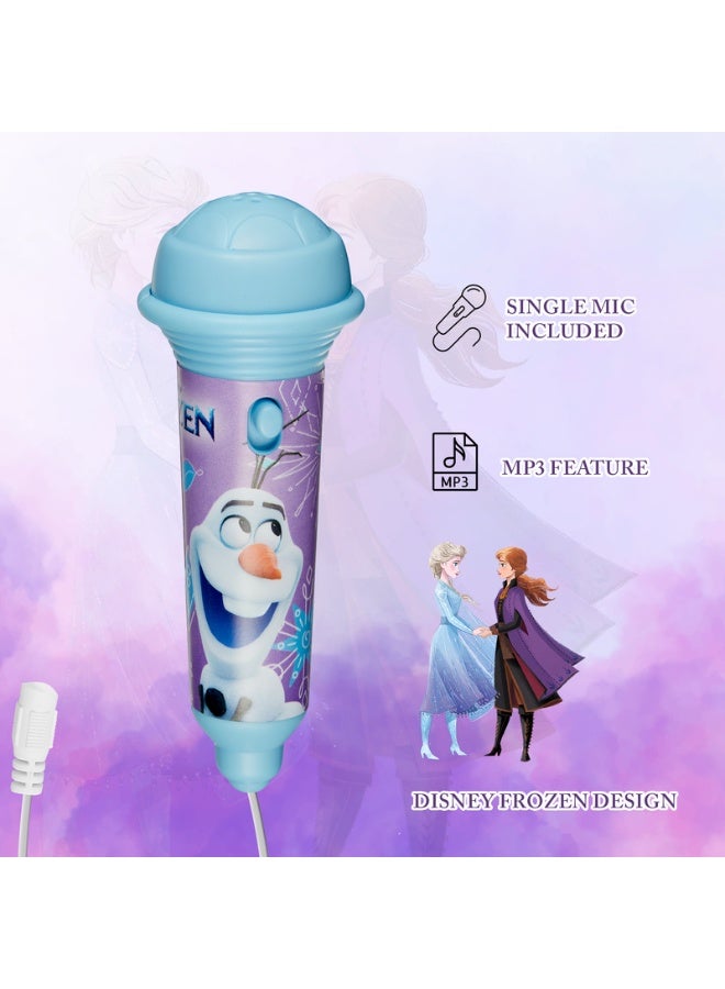 Volkano Frozen Bluetooth Mini Karaoke Machine with Belt Hook | Portable kids karaoke machine with Bluetooth support, belt hook design, microphone, and easy-to-use controls - Image 3