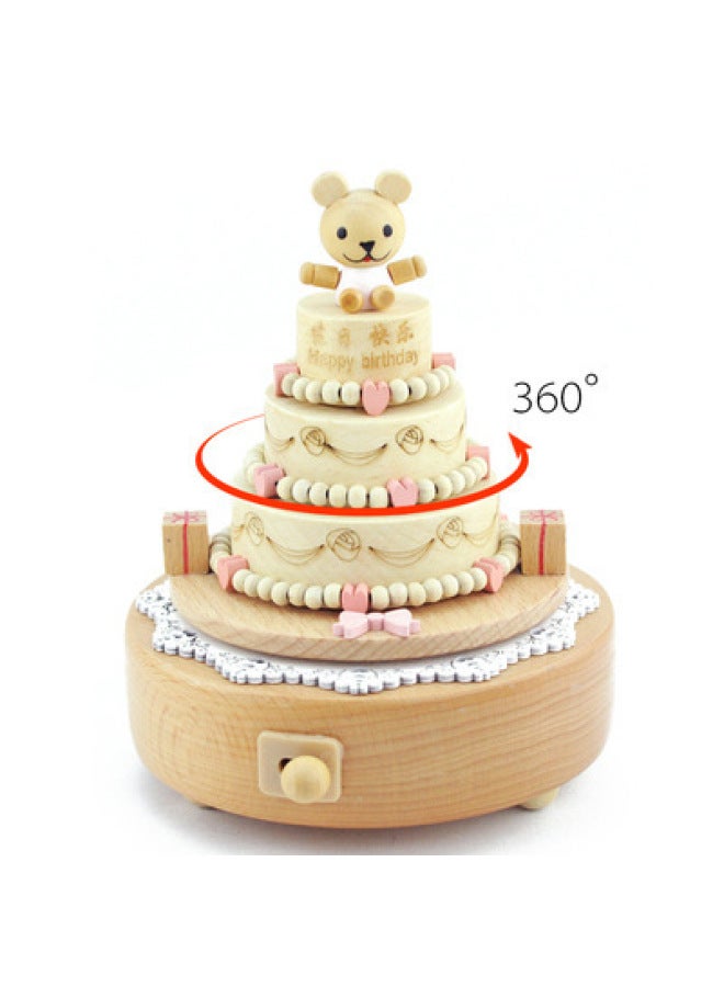 Creative Music Box Wooden Carousel Gift For Valentine's Day, Graduates' Day, And Children (includes 13% Special Tax) - Image 1