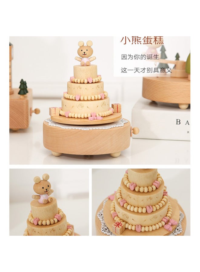Creative Music Box Wooden Carousel Gift For Valentine's Day, Graduates' Day, And Children (includes 13% Special Tax) - Image 3