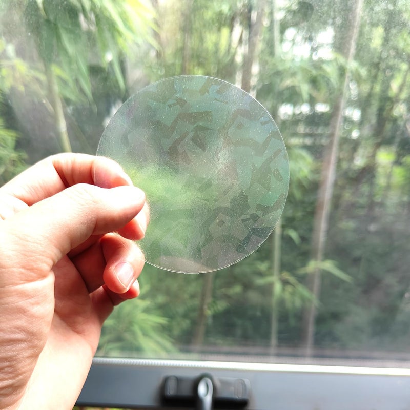Tiz Tlloz Holographic Window Decals for Bird Strikes - Glass Reminder Anti-Collision Self-Adhesive Stickers - Avoid Birds Hitting Windows, Circle, 25 Pieces - Image 4