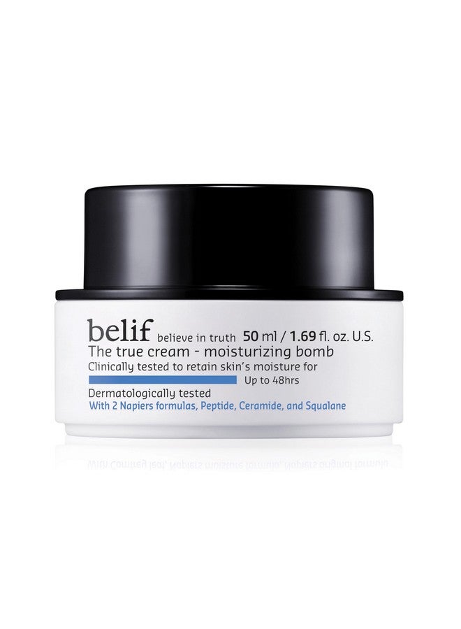 بليف كريم بيليف ذا ترو كريم المرطب ٥٠ مل، ٤٨ ساعة من الترطيب، ببتيد، سيراميد، سكوالين، يعيد حاجز البشرة، كريم يومي للوجه، لجميع أنواع البشرة، مرطب كوري للعناية بالبشرة. - Image 1