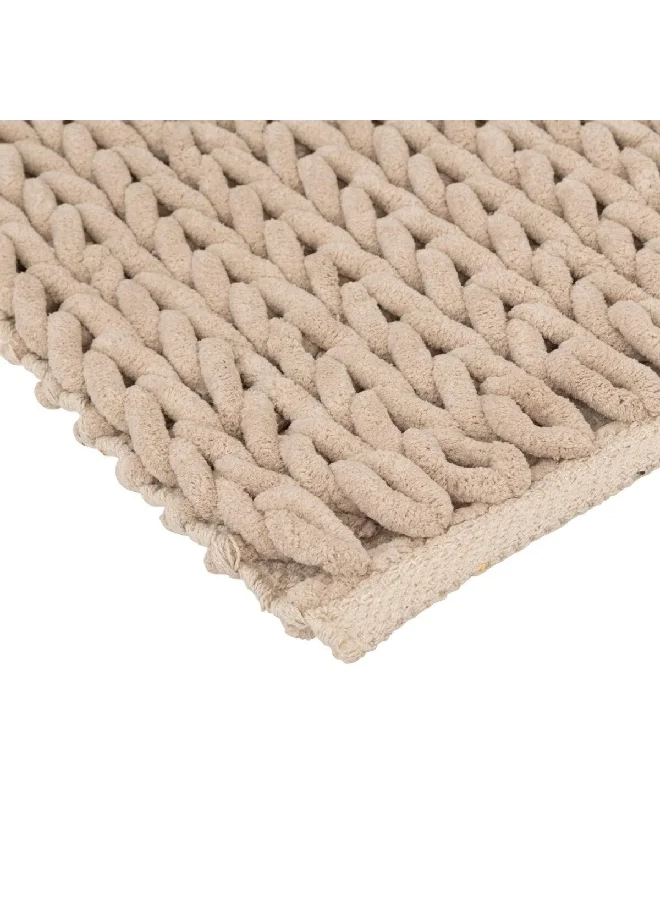 Five Simply Smart Thick Rectangular Bath Mat Beige 50 x 120 cm 174727O