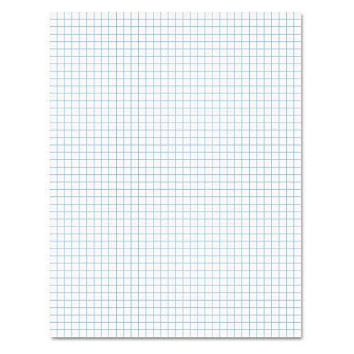 Ampad 8 1/2 x 11 Inches White Quad Pad, 4 Square Inch, 50 Sheets, 1 Each (22-030C) - Image 4