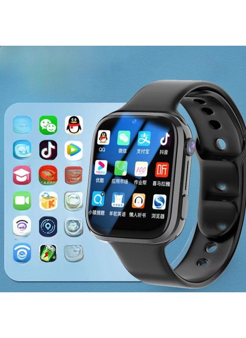 Huaqiang North Black Technology Smart Phone Watch Multifunctional 5G Video Photography Waterproof Bluetooth Positioning Factory Wholesale Black C38-5G large memory Android version
