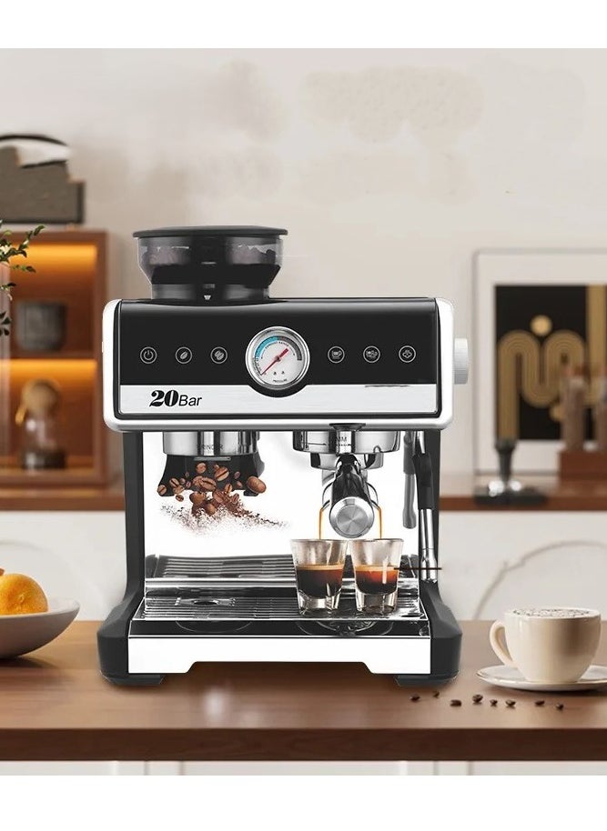 Generic Coffee Maker Professional Espresso Machine With Coffee Grinder 2250W 20Bar  - Image 2