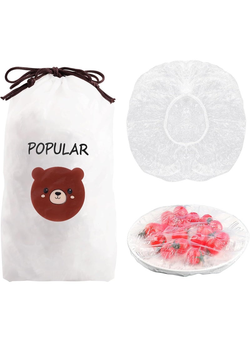 100 Pcs Fresh Keeping Bags, Cling Film Bag Plastic Food Storage Covers Bags Plastic Food Storage Covers for Fruit Preservation and Food Storage - Image 1