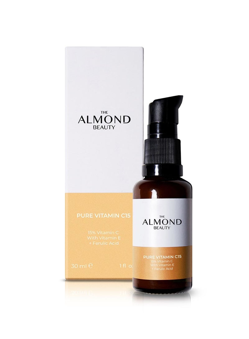 الموند بيوتي فيتامين ج 15 النقي مع الفيتامين ه + حمض الفيروليك يساعد على التفتيح واشراق البشرة - Image 1