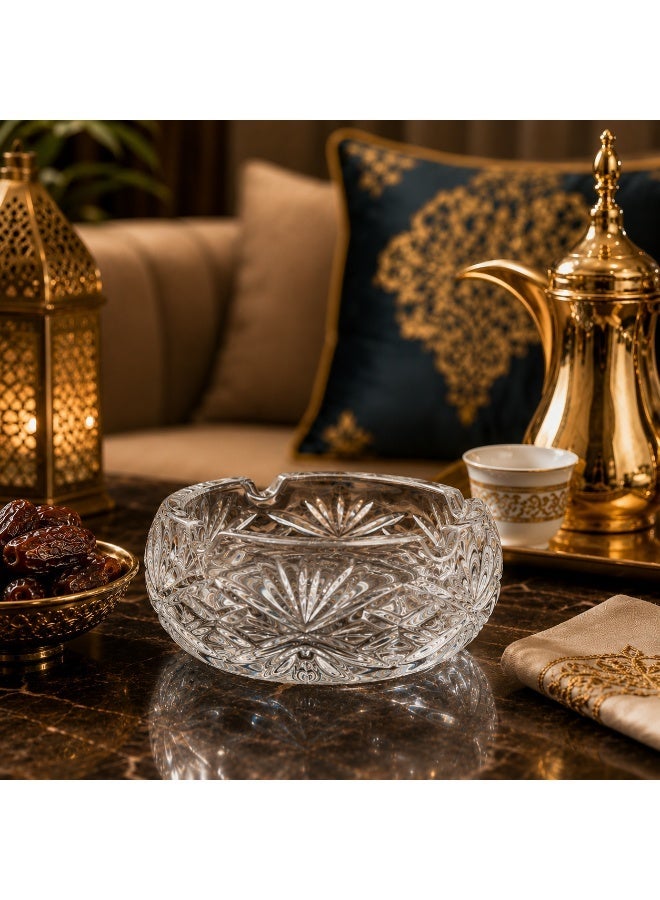 يوجين ✨ طفاية سجائر كريستال فاخر – تصميم أنيق بلمسات فاخرة 13 × 6 سم ✨ - Image 1
