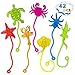Genuvi Sticky Hands Bulk 42PCS Ocean Animal Party Favors for Kids Stretchy Sticky Hand Fidget Toys Goodie Bag Stuffers Treasure Box Toys for Classroom Prizes Birthday Party Supplies Easter Egg Fillers - Image 2