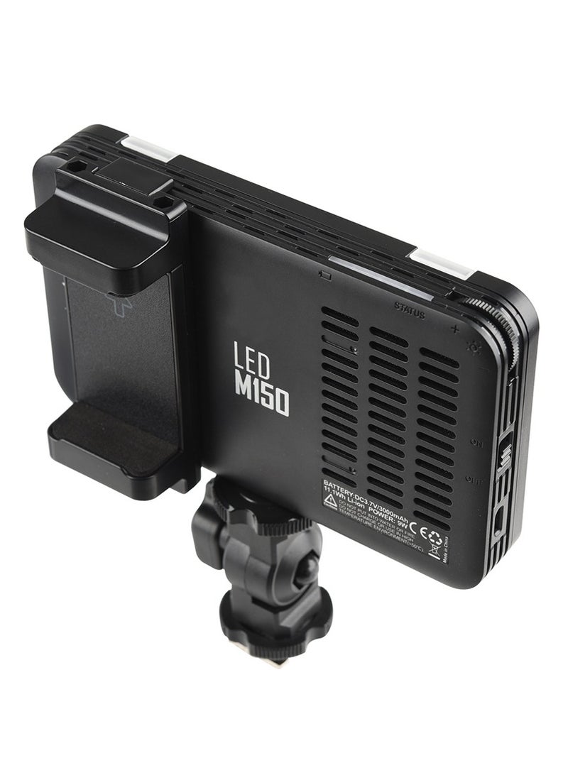 Godox LEDM150 Mini LED Video Light 5600K Dimmable Photography Fill-in Light CRI 95+ with Adjustable Phone Mounting Bracket for DSLR Camera Camcorder 5.5-8.5cm Width Mobile Phones - Image 3