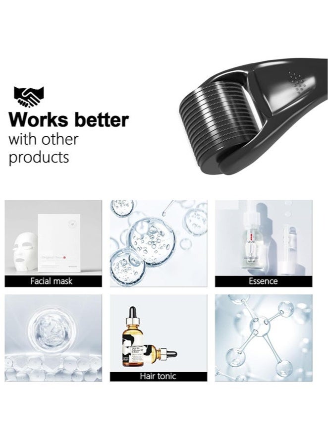 إسكدنيا أسطوانة نمو الشعر، أسطوانة إبر دقيقة، أسطوانة بشرة للحية، 540 إبرة دقيقة من التيتانيوم، 0.25 مم للوجه والرقبة، نمو الشعر، الجسم، التجاعيد، ندبات حب الشباب، علاج علامات التمدد، أداة تجميل منزلية. - Image 4