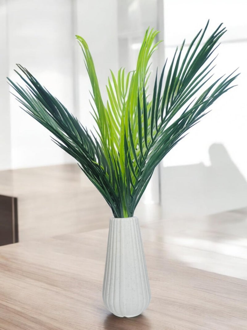 Flora Planet Artificial Plants with Pot – Natural Looking 9-Leaf Areca Palm Tree 65cm Green | Ideal Artificial Plant for Home Decor, Office, Shop, or Gifting | Perfect Home Decoration - Image 2