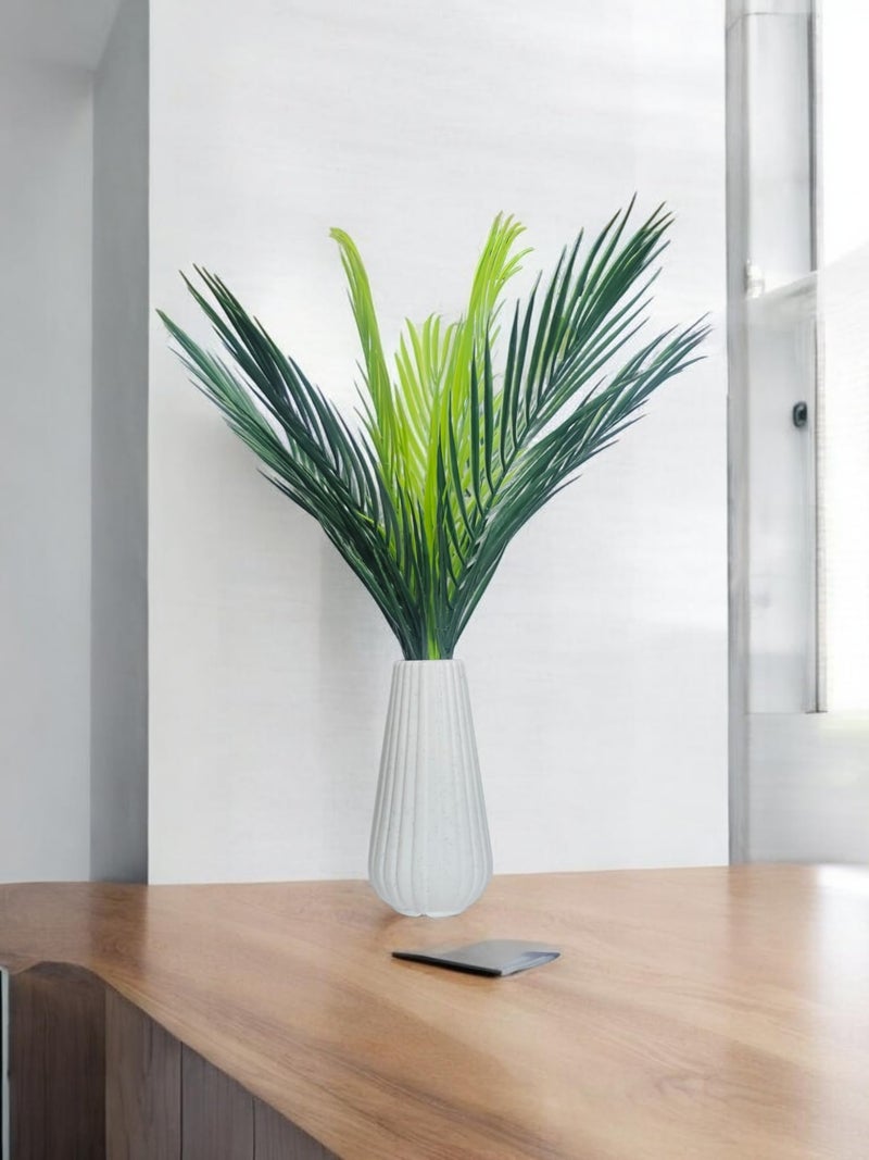 Flora Planet Artificial Plants with Pot – Natural Looking 9-Leaf Areca Palm Tree 65cm Green | Ideal Artificial Plant for Home Decor, Office, Shop, or Gifting | Perfect Home Decoration - Image 4