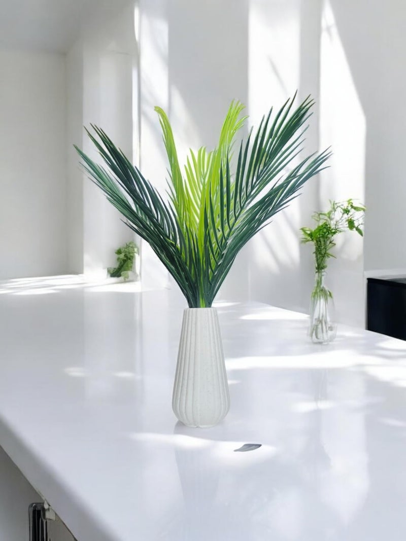 Flora Planet Artificial Plants with Pot – Natural Looking 9-Leaf Areca Palm Tree 65cm Green | Ideal Artificial Plant for Home Decor, Office, Shop, or Gifting | Perfect Home Decoration - Image 5