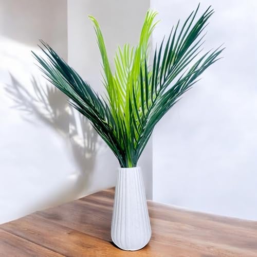 Flora Planet Artificial Plants with Pot – Natural Looking 9-Leaf Areca Palm Tree 65cm Green | Ideal Artificial Plant for Home Decor, Office, Shop, or Gifting | Perfect Home Decoration - Image 1
